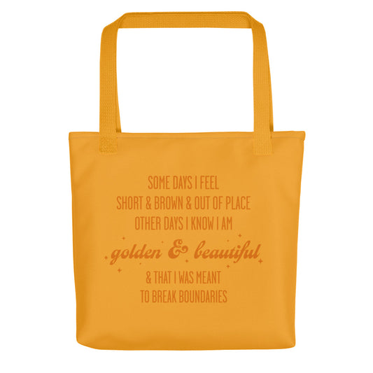 Golden & Beautiful Tote Bag